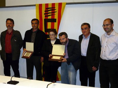 2) Les CCOO han premiat Agustín Barbolla (a títol pòstum) i la plataforma Protegim l'Horta de Lleida.