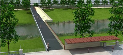 3) Projecció virtual de la passarel·la.