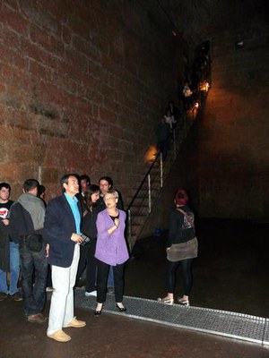 2) Visitants al Dipòsit del Pla de l'Aigua.