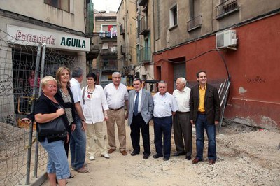 Les obres del carrer Veguer de Carcassona es troben a punt de finalitzar..