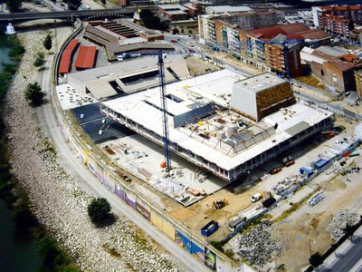 Vista aèria de l'estat actual de les obres.