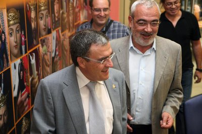 Àngel Ros, a l'Ajuntament de Tàrrega..