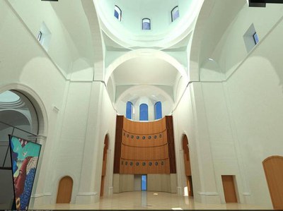 Imatge virtual de l'església..