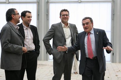 Ros, acompanyat del director del CFTC, Eduard Pallejà ha recorregut les instal·lacions del parc..