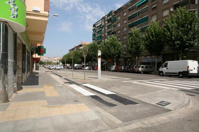 Els treballs han acabat amb la pintura de la senyalització horitzontal..