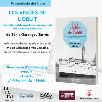 El dimecres 19 d'abril, lectura dramatitzada de "Les aigües de l'oblit"..