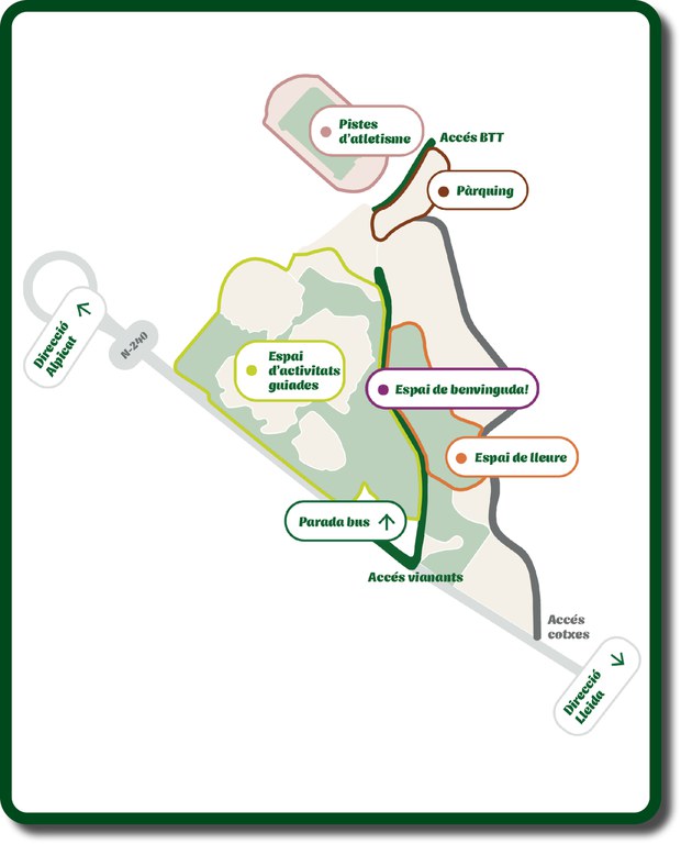 Plànol amb la distribució d'espais