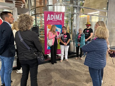 Miranda ha agraït la tasca de l’entitat Adima, que dona suport, informa i ajuda les pacients que han estat intervingudes de mama.