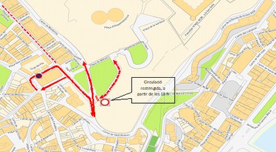Afectacions al trànsit amb motiu de la Fira agrària de Sant Miquel, a la zona de Camps Elisis..