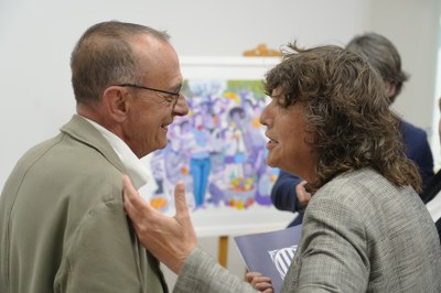 Pueyo i Jordà conversant durant l'acte.