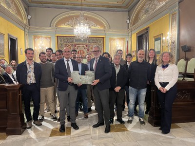 L’alcalde Larrosa ha lliurat l’11è Premi Internacional “Ciutat de Lleida” al grup de recerca de Malherbologia i Ecologia Vegetal de la UdL-Agrotecnio..