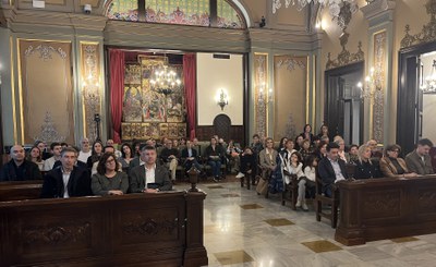 El Saló de Sessions ha comptat amb un nombrós públic en l'acte de lliurament del  Premi Internacional Ciutat de Lleida..