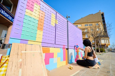 A l'avinguda del Segre s'ha fet aquesta intervenció.