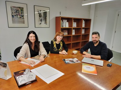 La reunió es va realitzar a la Regidoria d'Acció i Innovació Social de La Paeria.