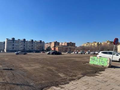 Per poder actuar ha calgut buidar l'aparcament de vehicles.