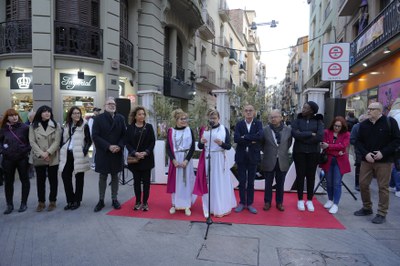 Inauguració del V Mercat Romà de Remolins i Democràcia a càrrec de l'alcalde de Lleida, Miquel Pueyo..