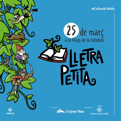 Aquest dissabte, 25 de març, arriba a Lleida la primera edició del Festival Lletra Petita, una jornada dedicada a la literatura infantil i juvenil organitzada per la Regidoria de Cultura i que està dirigit per Mertxe París, del Genet Blau, i Mireia Segarra, des de la Biblioteca Municipal de Pardinyes.