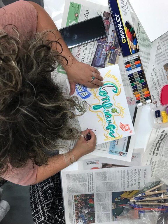 A l'àrea d'inclusió també es treballa el reforç personal a través de l'art