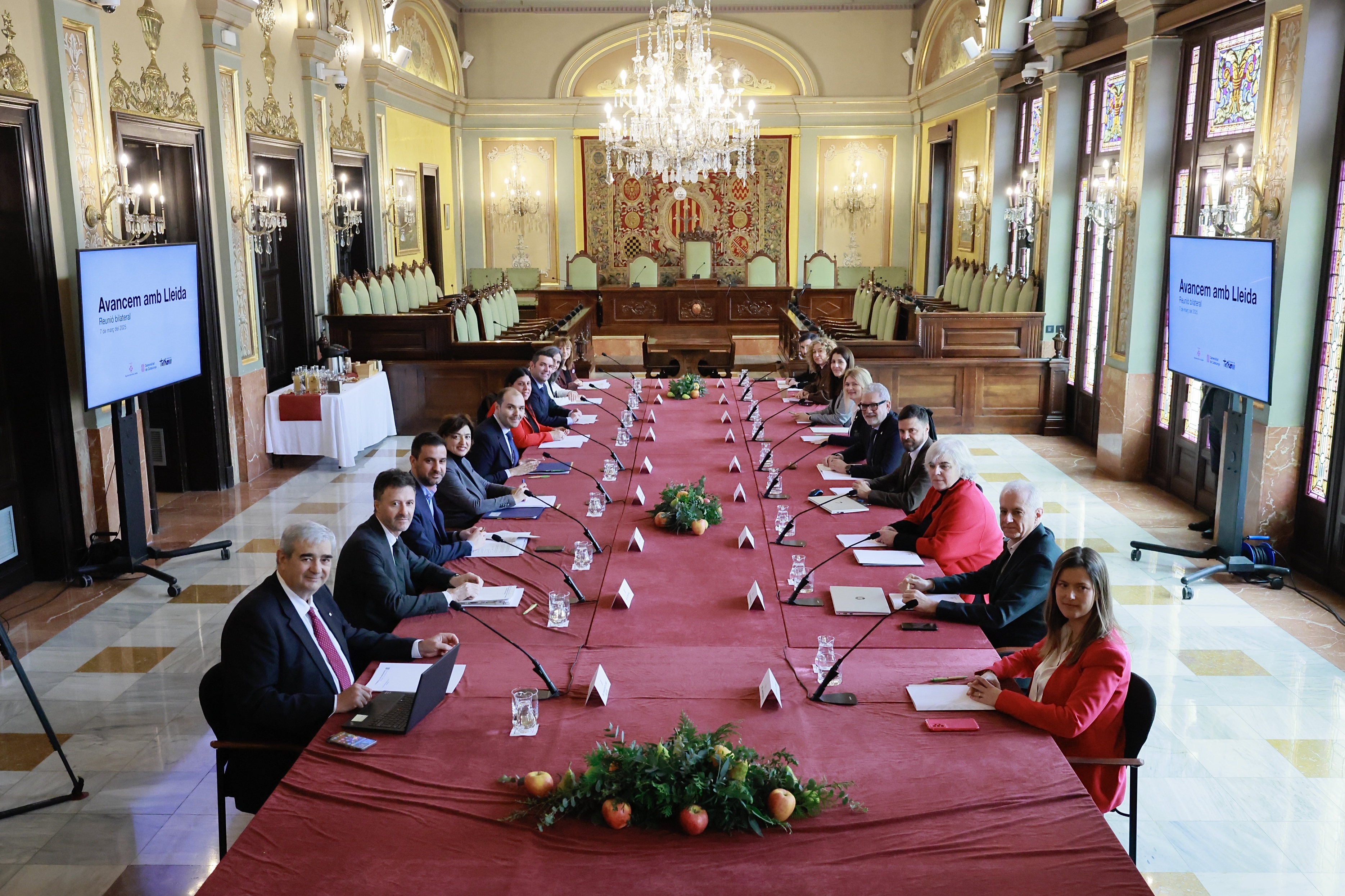 Els participants en la reunió de treball d'avui