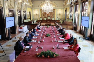 Els participants en la reunió de treball d'avui.