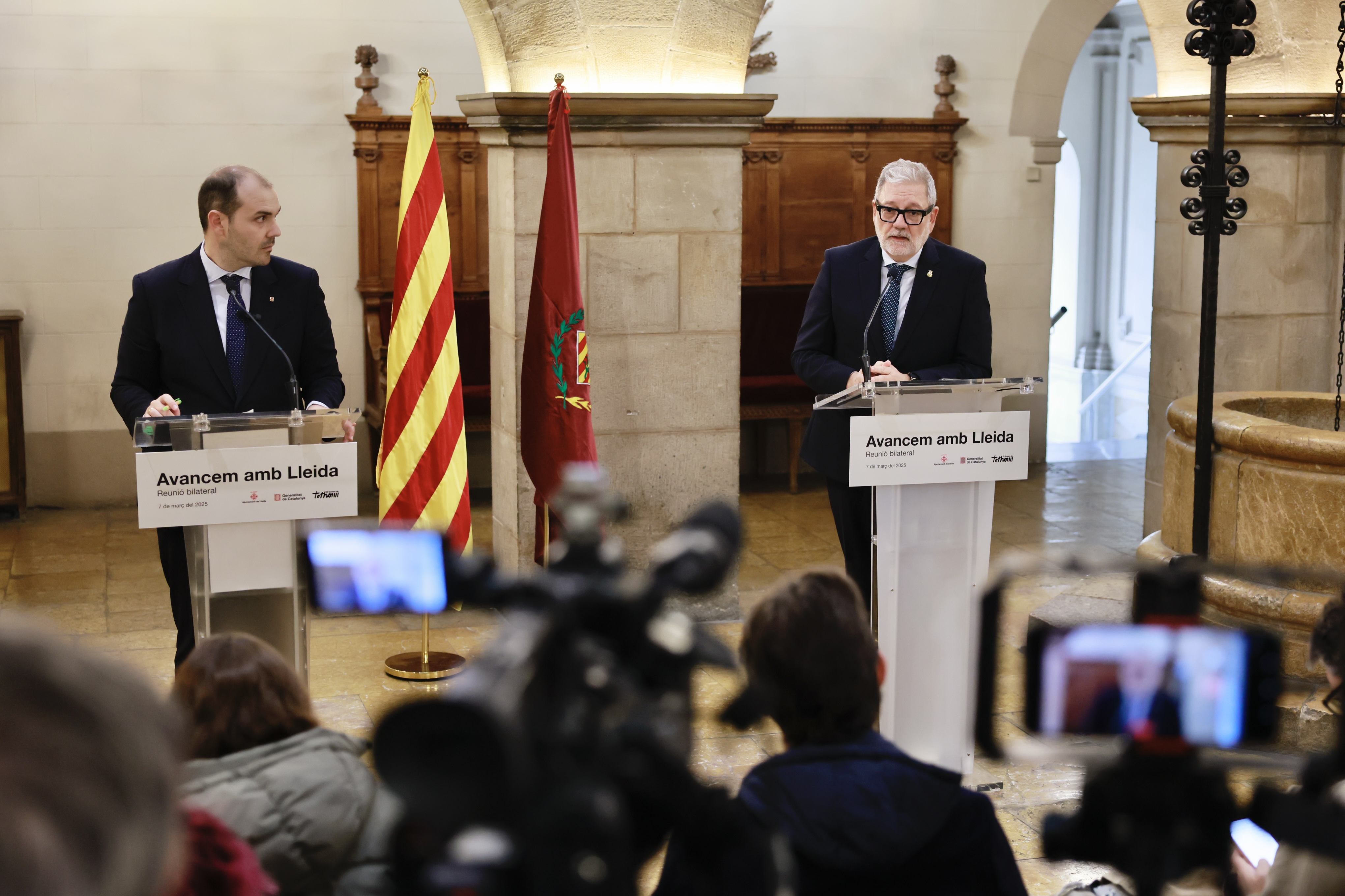 El conseller i l'alcalde han explicat els acords als mitjans