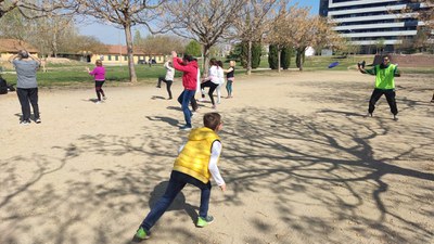 En acabar la caminada, s'ha pogut participar en més activitats que hi havia preparades al Parc de l'Aigua..