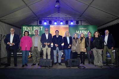 Imatge d'un dels moments de la inauguració de la fira.