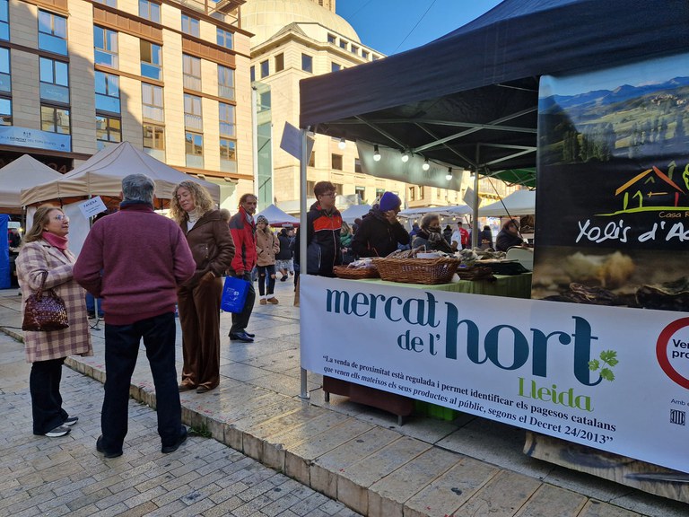 El Mercat de l'Hort para, avui i demà, a la plaça de Sant Joan