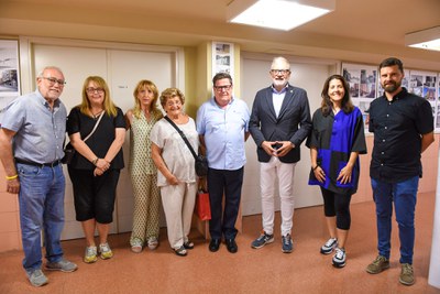 Visita a l'exposició "Pardinyes, el barri darrer l'estació", al centre cívic de Pardinyes..