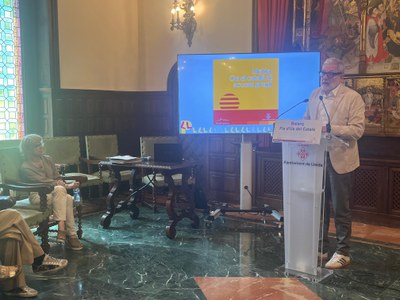 Larrosa ha dit que "Mai s'havia fet tant per fomentar l'ús social del català a Lleida".