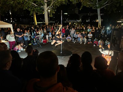 L'Acadèmia Polefy Dance ha estat una de les darreres en actuar a la Lleida Jove Fest.