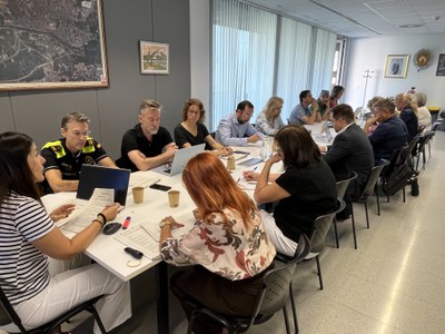 La reunió de la comissió de seguretat d'avui.