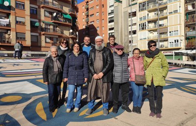Els membres del grup dinamitzador del barri 15, que han impulsat la iniciativa.