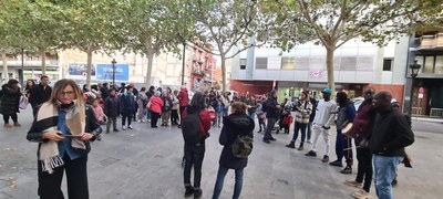 També s'ha realitzat una gimcana fins a arribar a l'escola, pels carrers del barri, des de Rambla de Ferran.