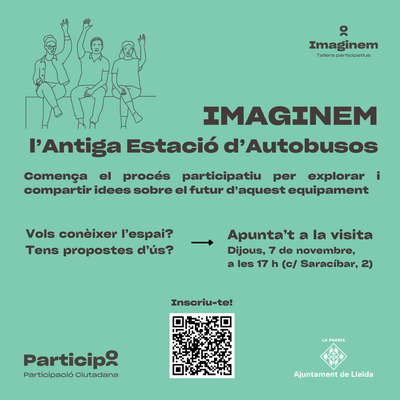 Comença el procés participatiu Imaginem de l’antiga estació d’autobusos amb una visita a l’equipament, el dijous 7 de novembre, a les 17 h..