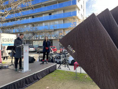 El regidor de Drets Civils, Roberto Pino, durant el seu parlament.