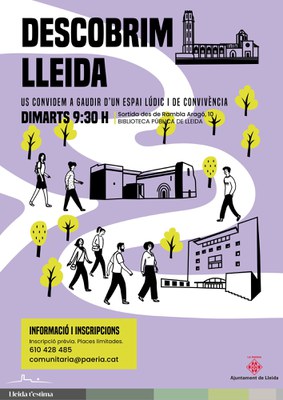 El projecte Descobrim Lleida convida a gaudir d'un espai lúdic i de convivència..
