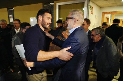 L'atleta Saül Craviotto que dona nom al centre esportiu lleidatà ha assistit al desè aniversari.