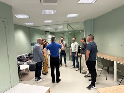 Aquest dissabte, el regidor d’Educació, Xavi Blanco, ha visitat les portes obertes del centre amb què es clou aquesta celebració.