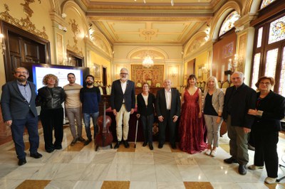 Acte de donació del fons musical Ramon Bellmunt Saura a l’Arxiu Municipal.