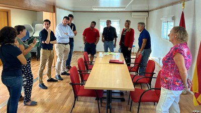 La tinent d'alcalde Begoña Iglesias ha pogut compartir una estona amb representants del veïnat.