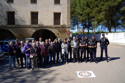 El paer en cap, Fèlix Larrosa, acompanyat de la tinenta d’alcalde i regidora de Seguretat, Mobilitat i Civisme, Cristina Morón, ha visitat aquest div….
