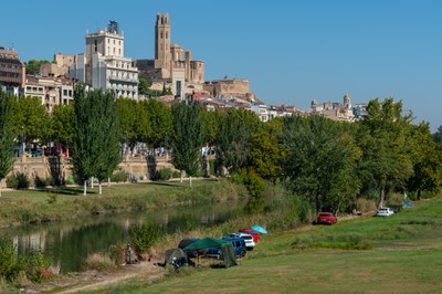 Concurs de pesca, al riu Segre, dins les Festes de la Tardor de Lleida..