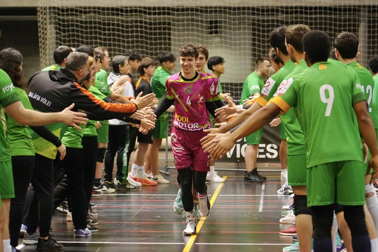 El moment de la sortida dels jugadors