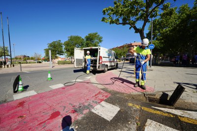 Neteja intensiva a la Bordeta, amb el Barri a Barri, del dilluns 15 al dimecres 24 de juliol..