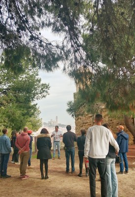 Visitants al Castell Templer de Gardeny.