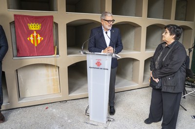 Larrosa i Montserrat Vives han pronunciat unes paraules de record a Antoni Vives.