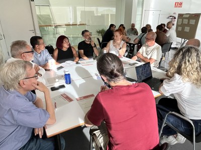 Una intervenció en una de les taules de debat.