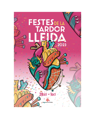 Cartell de les Festes de la Tardor 2023, obra de Júlia Lafuerza.