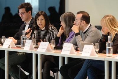 La segona tinent d’alcalde, Jordina Freixanet, durant la seva intervenció al Consell de Ciutat.